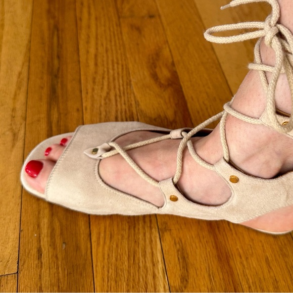 CHLOE SUEDE GLADIATOR SANDALS - Picture 5 of 12